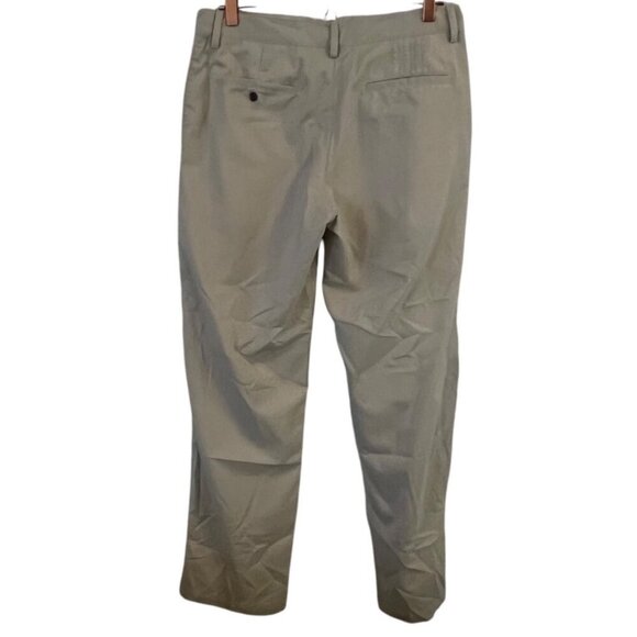 Adidas Golf Pants Mens ClimaLite Size 32x32 Beige Straight Leg ZIP Fly Golfing - Picture 2 of 9